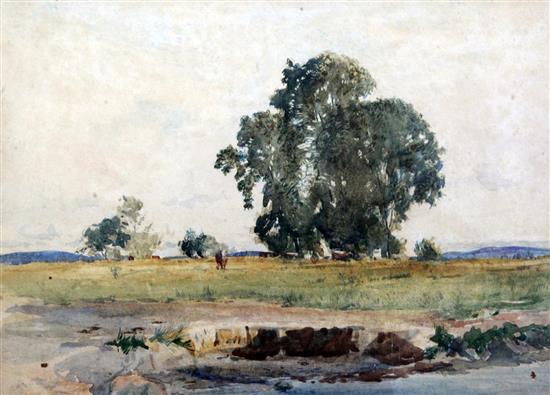 J. E. Mackintosh-Gow Farm scenes and view of a war memorial